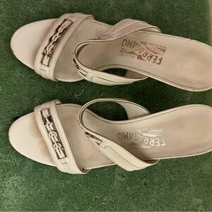 Ferragamo sandals horsebit shoes open toe slides